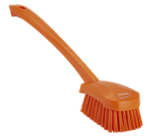 Vikan Washing Brush with long handle, 415 mm, Hard Orange