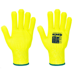 Portwest A688 Cut D13 Yellow Viz Tex Liner Glove Size Large Pack 12