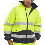 Europa Bomber Jacket Yellow/ Navy Medium