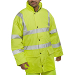 PU Lined Jacket EN471 Yellow XXL