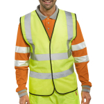 Hi Viz Waistcoat Yellow 5XL