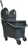 Kentucky Mop Bucket With Wringer, 25 litres, Grey