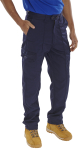 Polycotton Trousers Navy 46T
