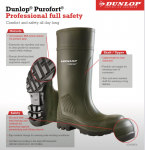 Dunlop Purofort Green Safety Wellington 5