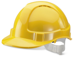 Economy Vented Safety Helmet Yellow