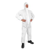 White Disposable Coverall Type 5/6 Medium
