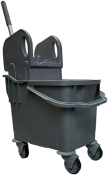 Kentucky Mop Bucket With Wringer, 25 litres, Grey