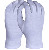 Mens Bleached White Stockinette Open Cuff Glove Case 600