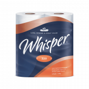 Standard 320 Sheet 2 Ply White Toilet Rolls