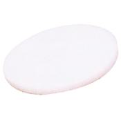 17' White Polishing Floor Pads