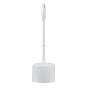 Plastic Toilet Brush and Bowl Complete