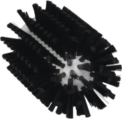 Vikan 77mm Dia Pipe Cleaning Brush Medium Bristle Black