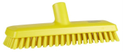 Vikan Deck Scrub, waterfed, 270 mm, Very hard, Yellow