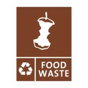 Jantex Slim Bin Label - Food Waste
