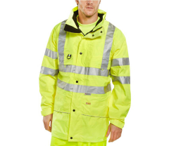Carnousite Waterproof Jacket Hi Viz EN471