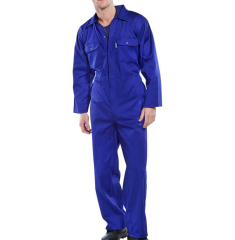 Regular Polycotton Boilersuit Royal Blue
