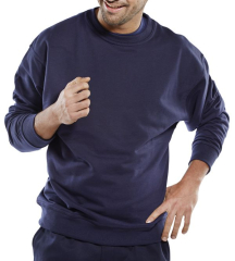 Premium Polycotton Sweatshirt Navy
