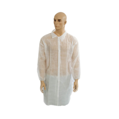 Disposable Visitor Coat White