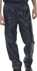 Waterproof Nylon Trousers Navy