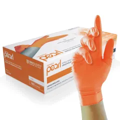 Unicare Nitrile Powder Free Orange Pearl Gloves