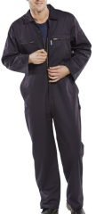 Polycotton Boilersuit with Zip Navy