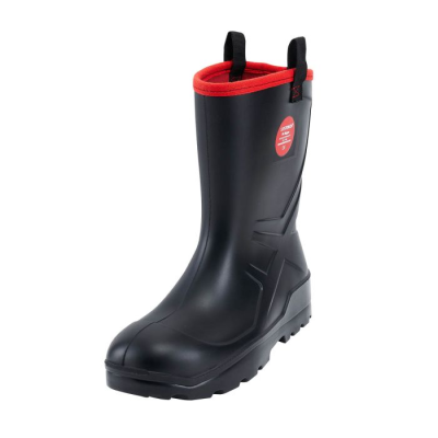 PU Safety Rigger Boot Black
