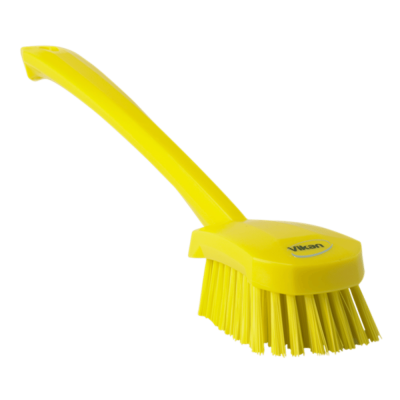 Vikan Washing Brush with long handle, 415 mm, Hard Yellow