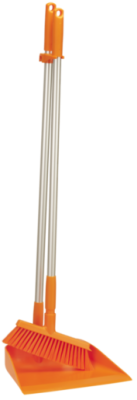 Vikan Upright Dustpan and Broom Set 330mm Orange