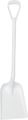 Vikan Shovel, D Grip, 327 x 271 x 50 mm, 1040 mm white
