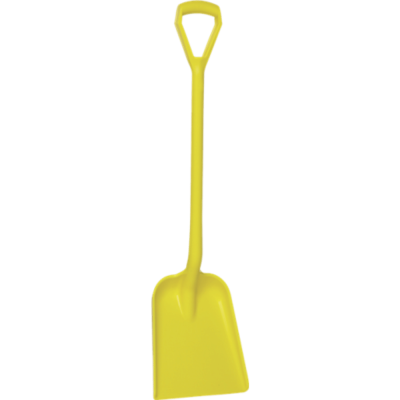 Vikan Shovel, D Grip, 327 x 271 x 50 mm, 1040 mm yellow