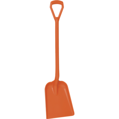 Vikan Shovel, D Grip, 327 x 271 x 50 mm, 1040 mm orange