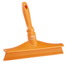 Vikan Ultra Hygiene Table Squeegee w/Mini Handle, 245 mm Orange