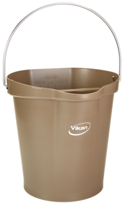 Vikan Hygiene Bucket 12 Litre Brown