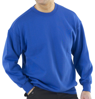 Polycotton Sweatshirt Royal Blue Small