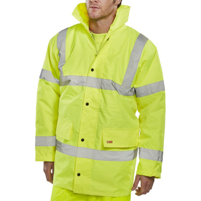 Hi Viz Constructor Jacket Yellow Large