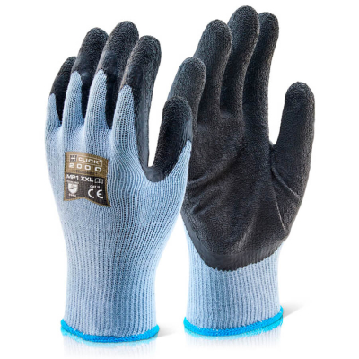Black Latex Coated Palm Glove Medium