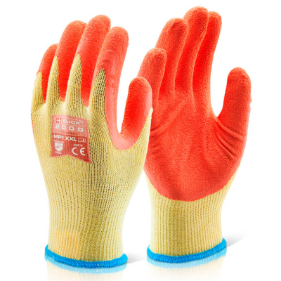 Latex Coated Palm Glove Orange