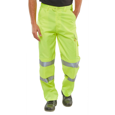 Polycotton Trousers Hi Viz Yellow EN471