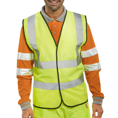 Hi Viz Waistcoat Yellow 5XL