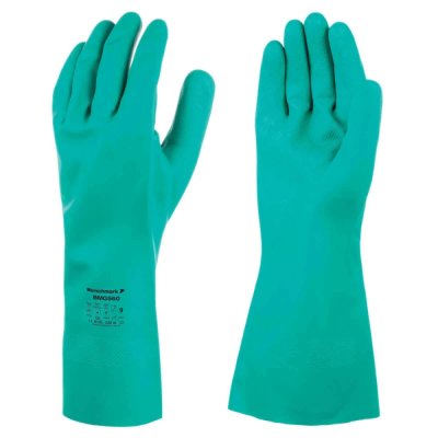 Green Chemical Resistant Nitrile Glove