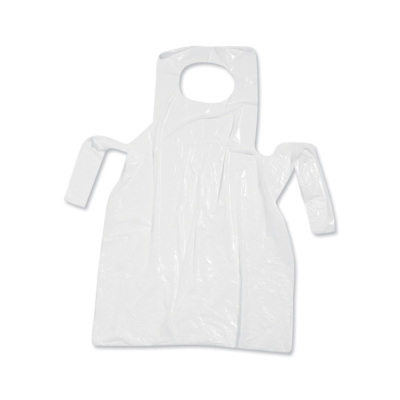 White Polythene Disposable Aprons