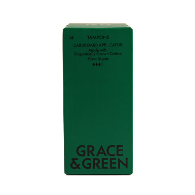 Organic Cotton Applicator Tampons Super Pack 14
