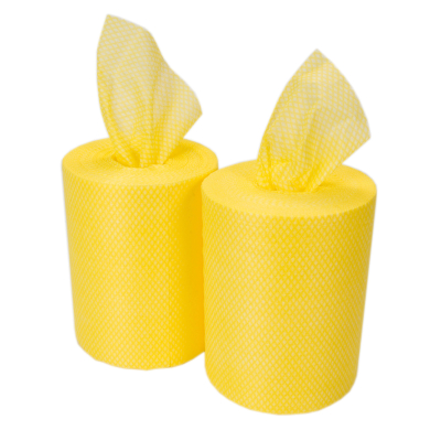 All Purpose Centre Feed Roll Lightweight Cloths Yellow