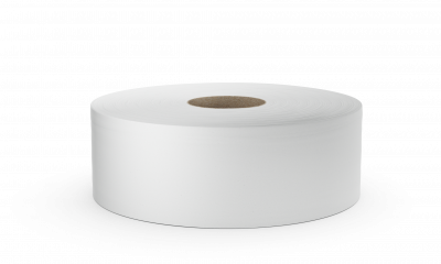 2 Ply 300m White Jumbo Toilet Rolls 60mm Core