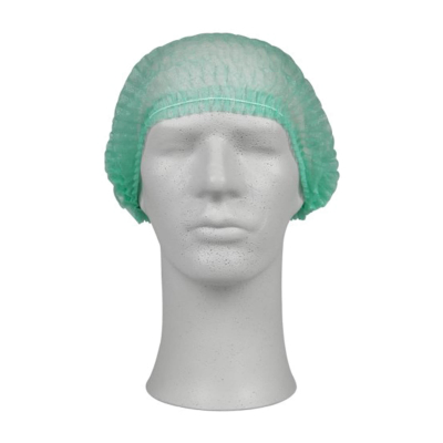 Disposable Mob Caps Green Double Banded