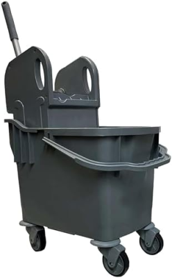 Kentucky Mop Bucket With Wringer, 25 litres, Grey