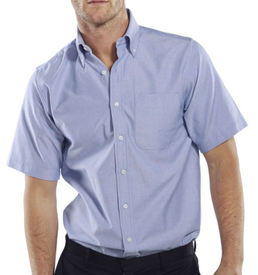 Oxford Short Sleeved Shirt Blue 15