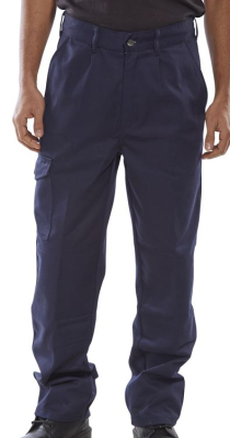 Polycotton 9oz Trousers Navy 42T