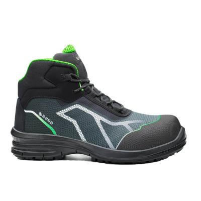 B0979 OREN TOP S3 SRC Black/Green Safety Boot Size 46/11