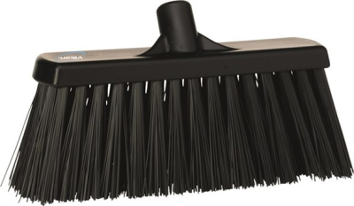 Vikan Broom, 330 mm, Very hard, Black